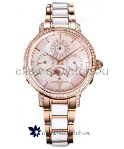 Vacheron Constantin Traditionelle Perpetual Calendar Ultra-Thin Rose Gold Swiss Replica 