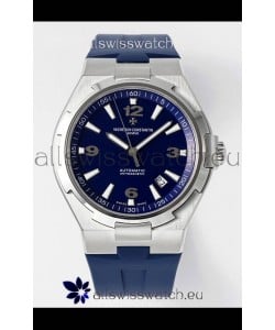 Vacheron Constantin Overseas 1:1 Mirror Swiss Replica Watch in Steel Blue Dial - Rubber Strap