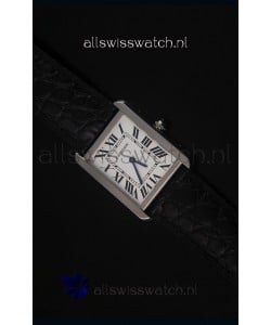Cartier Tank Solo Swiss Quartz Leather Strap Mid Size 28MM Wide