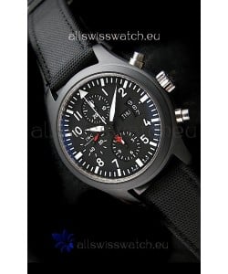 IWC Top Gun Ceramic Swiss Watch in Black