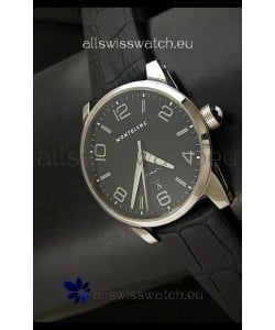 Mont Blanc Timewalker Swiss Automatic Watch in Black Dial - Ultimate Mirror Replica
