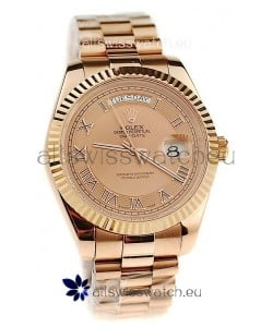 Rolex Day Date Pink Gold Japanese Replica Watch