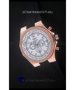 Breitling Bentley Chronograph Japanese Replica Watch in White Dial