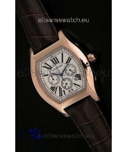 Cartier Tortue Japanese Replica Watch in White Dial