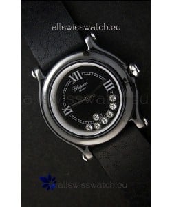 Chopard Happy Sport Japanese Replica Watch in Black Dial