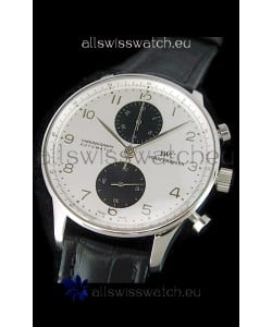 IWC Portuguese Chronograph Swiss Replica Watch in White 