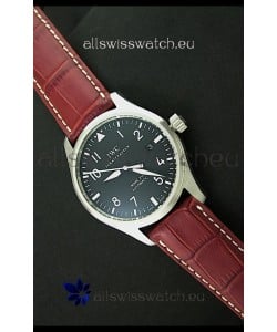 IWC Fliegeruhr International Watch Co. Swiss Automatic Replica Watch in Red Strap