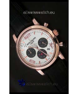 Patek Philippe Perpetual Calender Japanese Steel Watch in Rose Gold